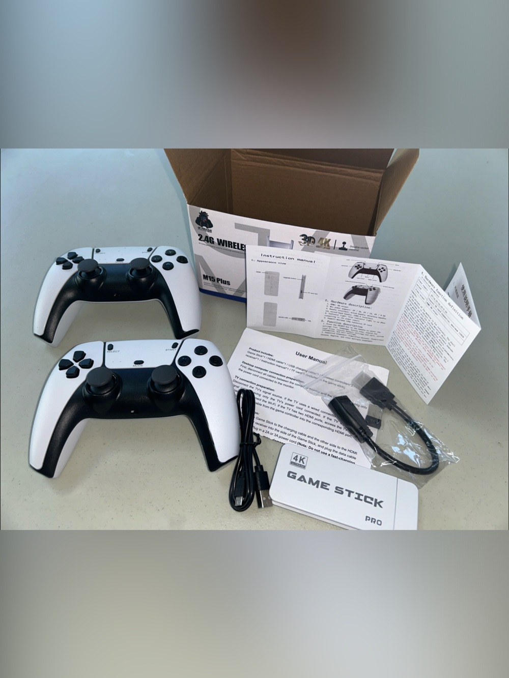 M15 Plus Gaming Simulator & 2 Wireless Controller - White - Picture 4 of 5